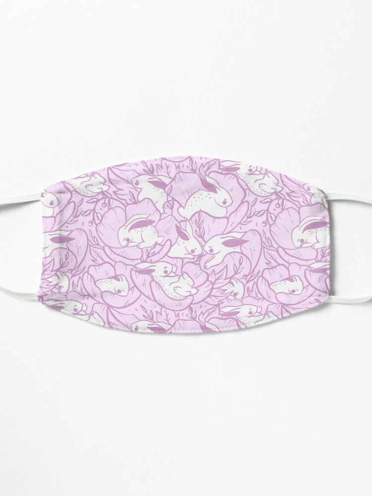 Alternate view of Where the bunnies sleep ( orchid ) Mask