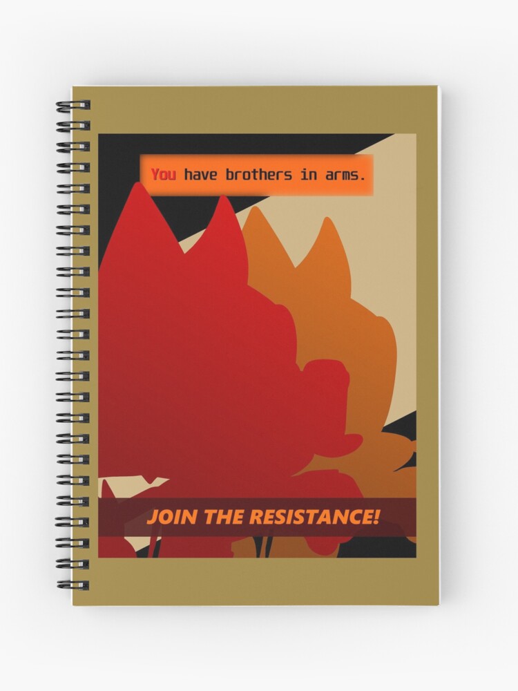 Sonic Forces Resistance Propaganda Poster Spiral Notebook for Sale by  2TailedWarrior