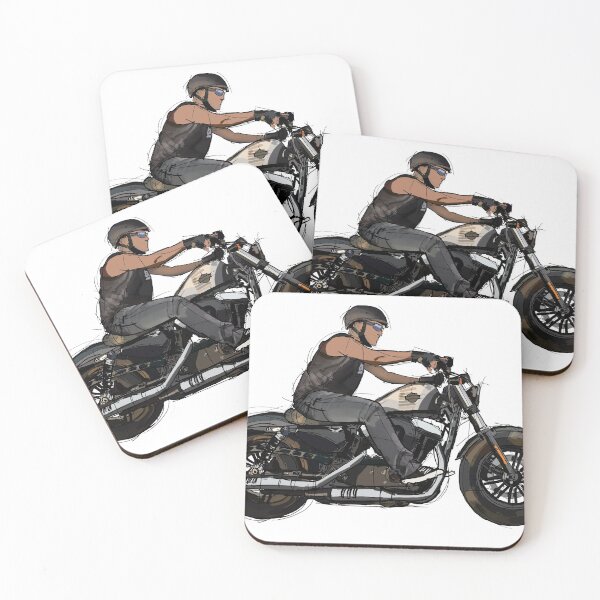 Item preview, biker on his harley designed and sold by drawspots.