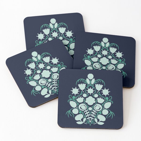 Item preview, Folk panel mint designed and sold by ElliePDesigns.