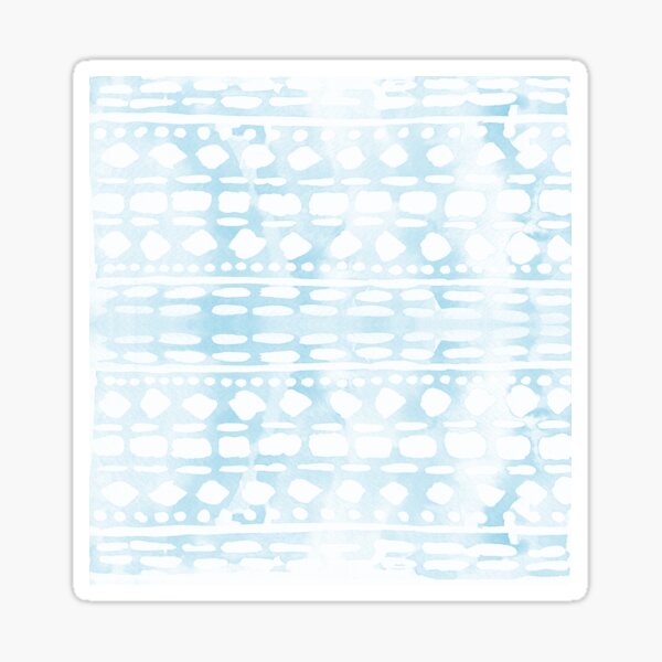 Blue Ocean Waves abstract pattern Sticker