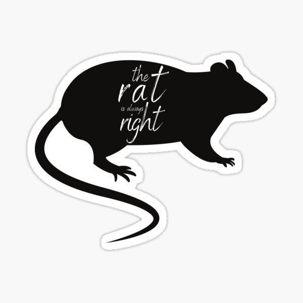 Item preview, The Rat is Always Right (blue) designed and sold by bcbayay designs.