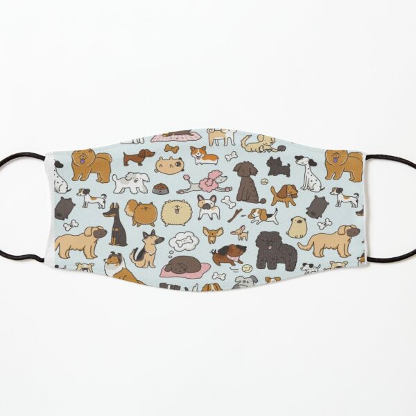 Assorted Doodle Dogs Kids Mask