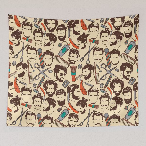 Item preview, barbershop set designed and sold by AvotArt.