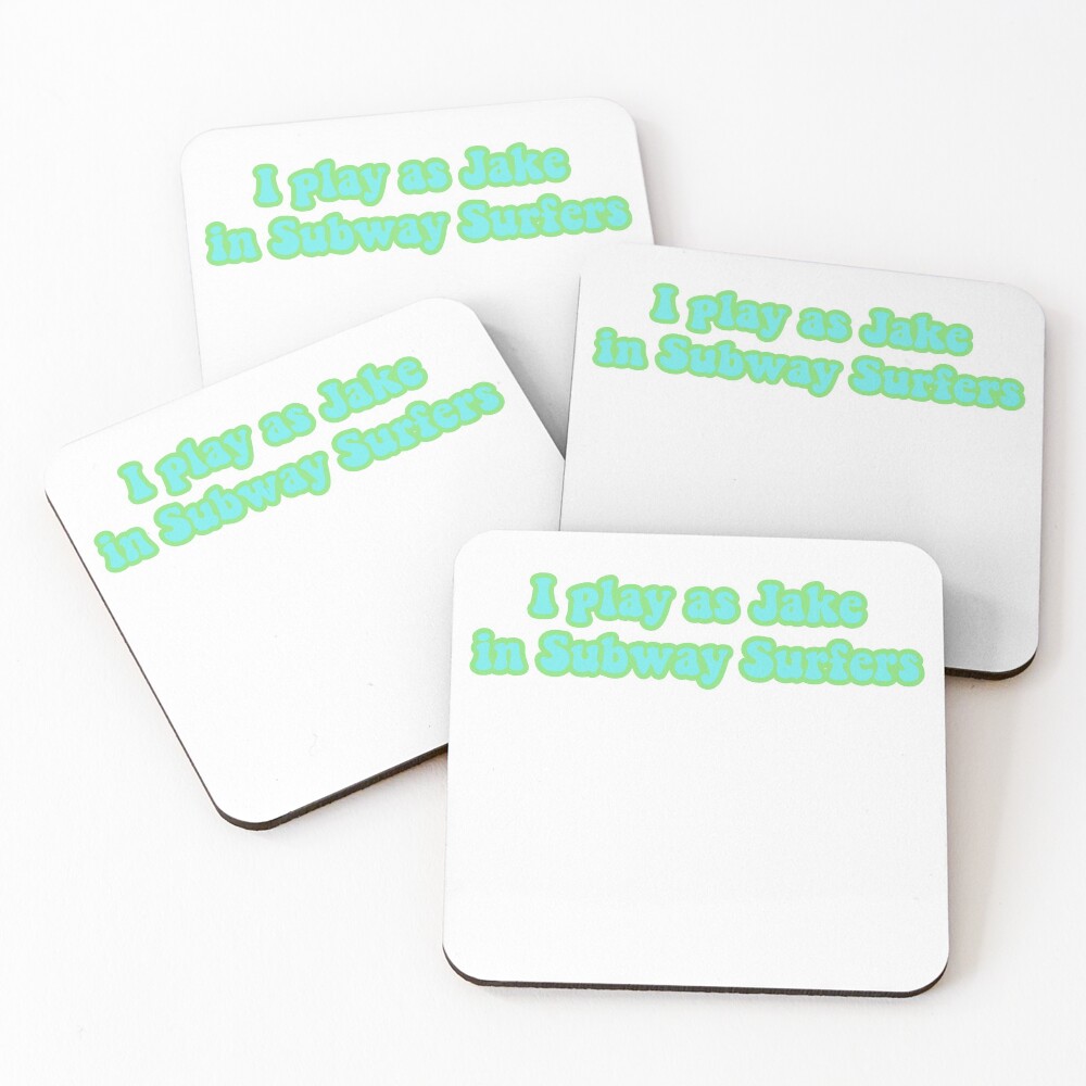 Subway surfer sticker Coasters (Set of 4)