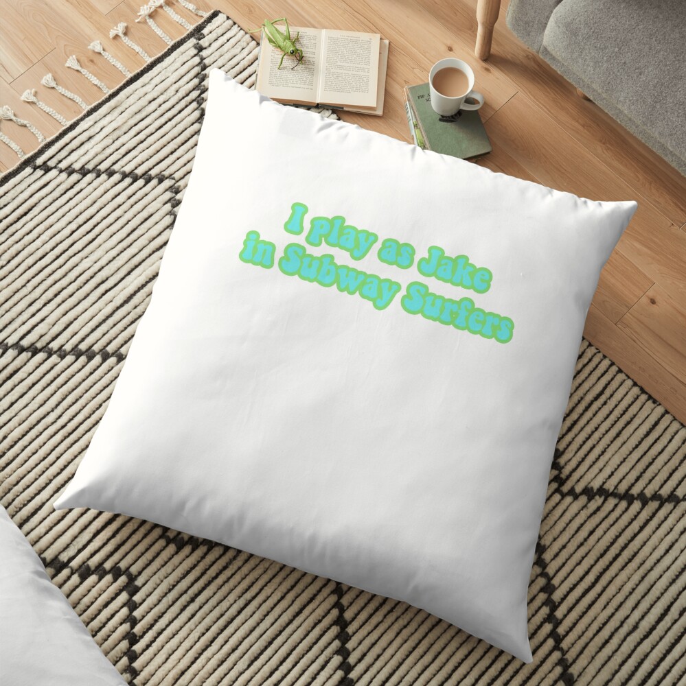 Subway surfer sticker Floor Pillow