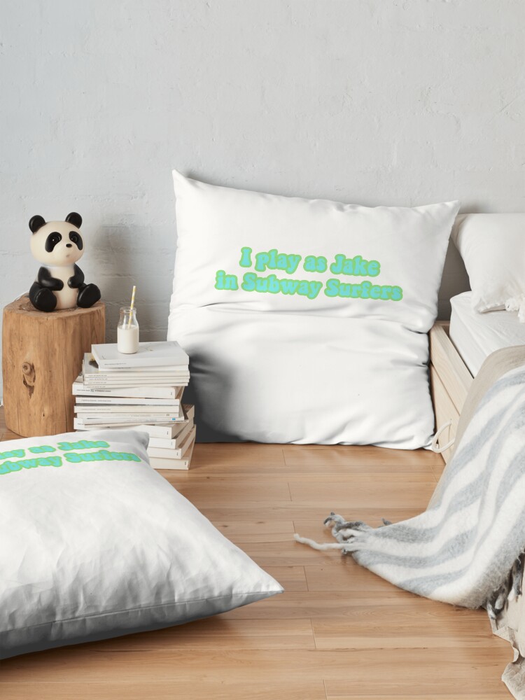 Alternate view of Subway surfer sticker Floor Pillow