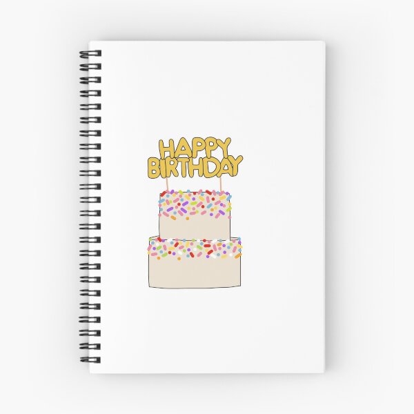 Item preview, Happy Birthday Cake with Cake Topper designed and sold by laladoodles.