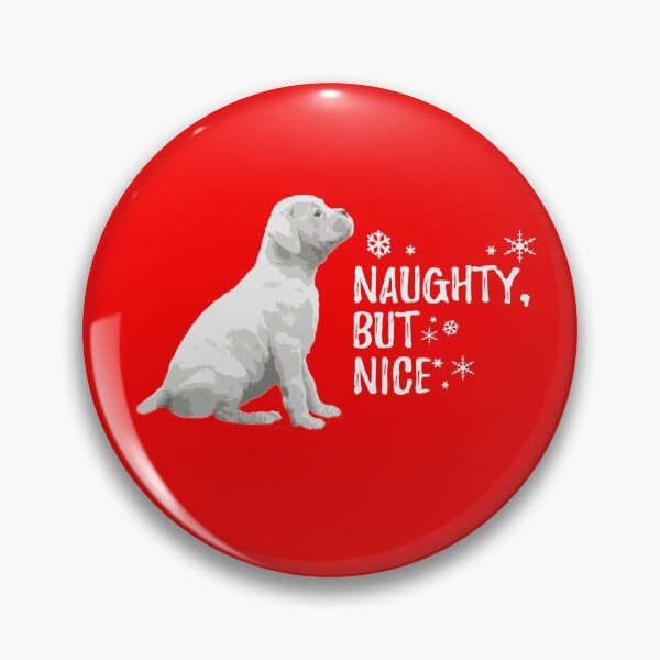 Item preview, Naughty but Nice Christmas, White Boxer Dog designed and sold by 3QuartersToday.