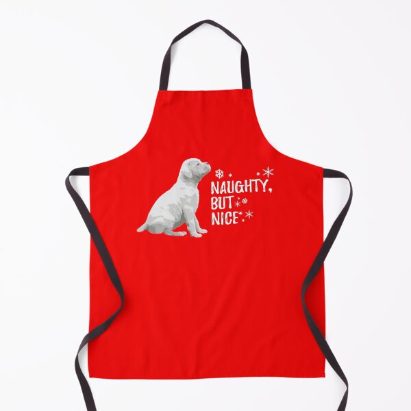 Item preview, Naughty but Nice Christmas, White Boxer Dog designed and sold by 3QuartersToday.