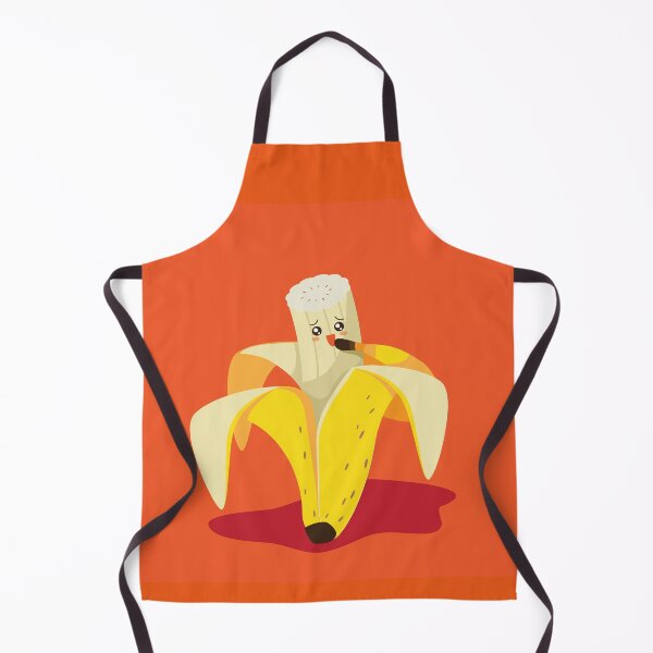 Item preview, Once bitten, twice shy cute kawaii banana designed and sold by La Cartoonista.