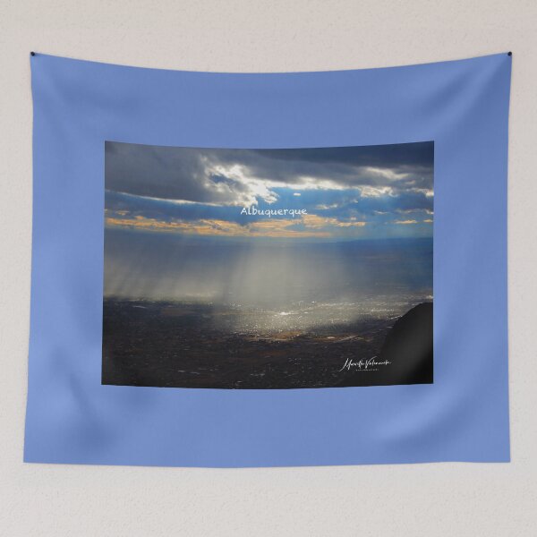 Item preview, Albuquerque from Sandia Peak at Twilight designed and sold by Marielle Valenzuela.