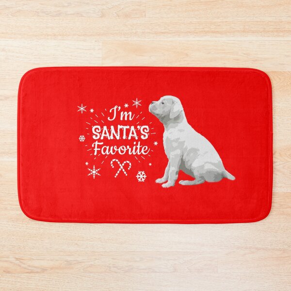 Item preview, Santa's Favorite, Christmas White Boxer Dog designed and sold by 3QuartersToday.