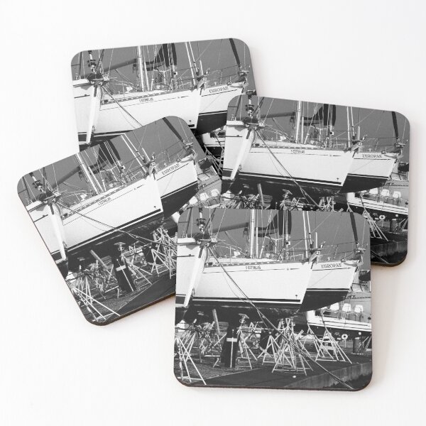 Item preview, Some yachts on drydock designed and sold by Gaspar Avila.