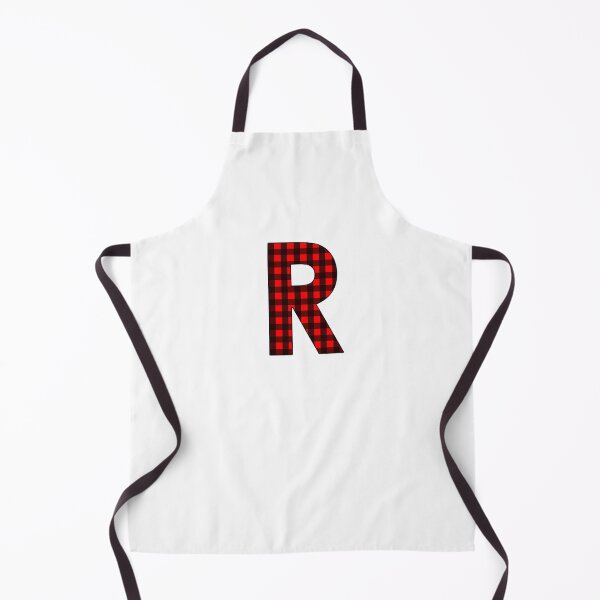 Item preview, The Letter R - Monogram in Red and Black Buffalo Plaid designed and sold by Bumblefuzzies.