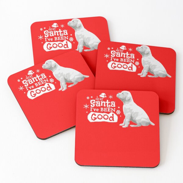 Item preview, Santa I've Been Good, Christmas White Boxer Puppy designed and sold by 3QuartersToday.