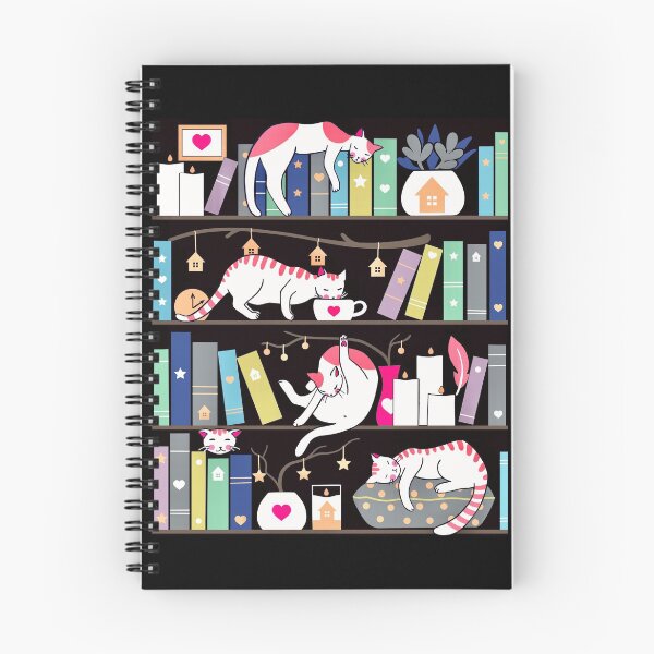 Item preview, Library cats - winter colour version designed and sold by Elenanaylor.