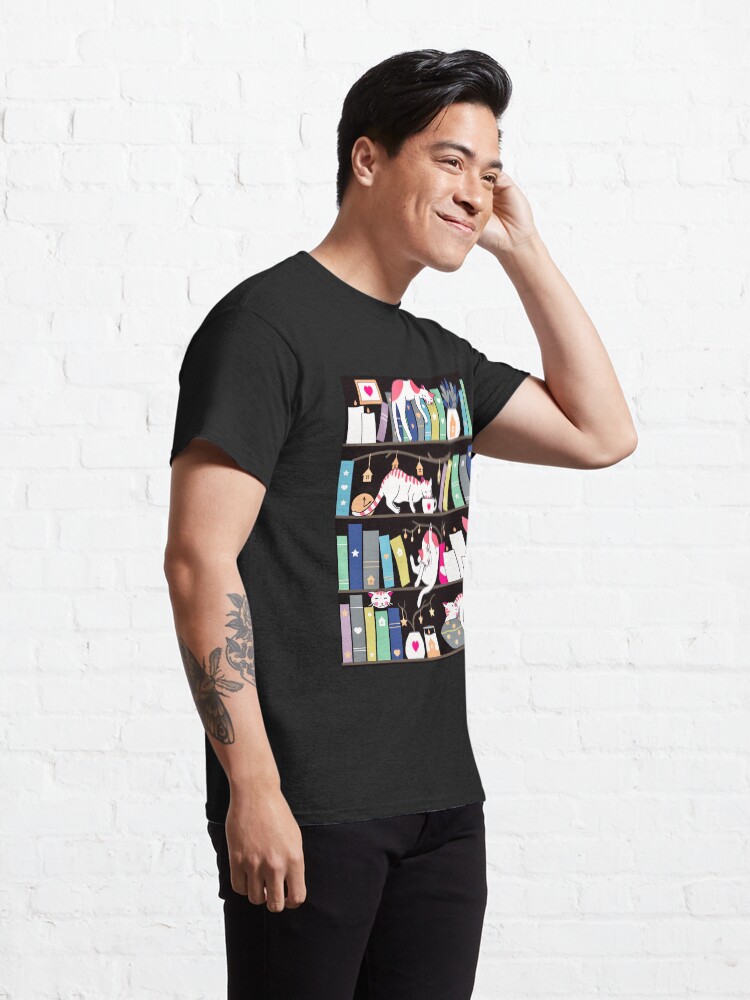 Alternate view of Library cats - winter colour version Classic T-Shirt