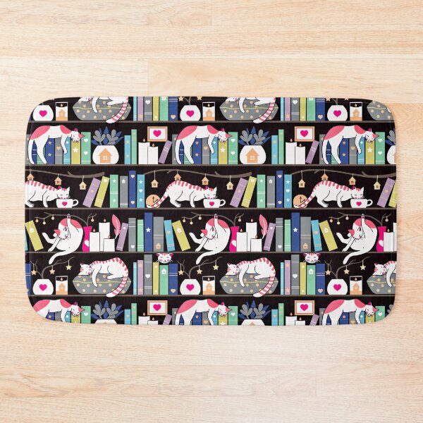 Item preview, Library cats - winter colour version designed and sold by Elenanaylor.