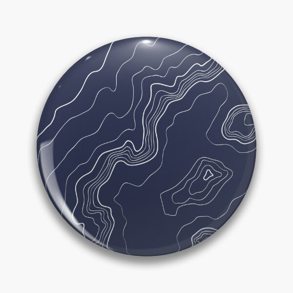 Item preview, Navy blue topography map designed and sold by AlexGolyakov.