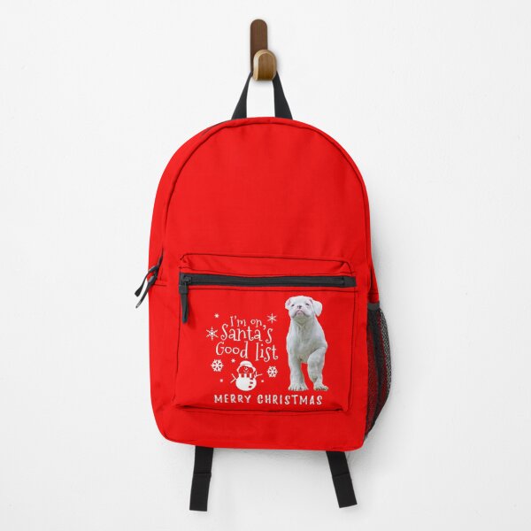 Item preview, Santa's Good List for Christmas, White Boxer Dog designed and sold by 3QuartersToday.