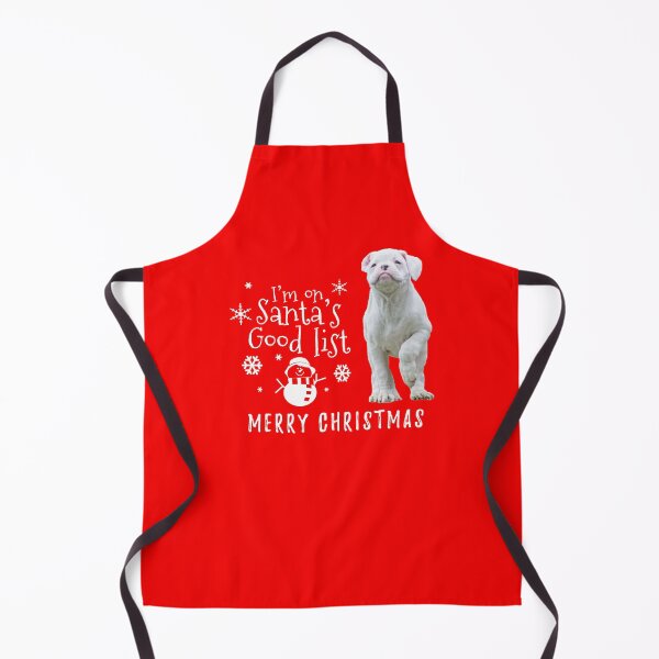 Item preview, Santa's Good List for Christmas, White Boxer Dog designed and sold by 3QuartersToday.