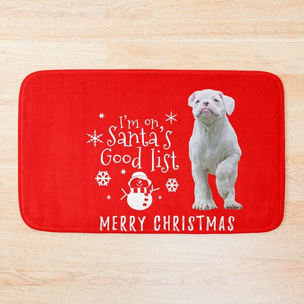 Item preview, Santa's Good List for Christmas, White Boxer Dog designed and sold by 3QuartersToday.