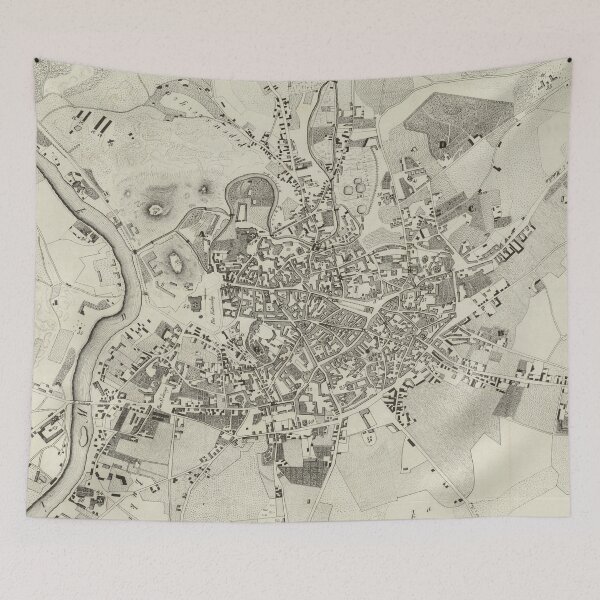 Item preview, Vintage Map of Vilnius Lithuania (1842) designed and sold by BravuraMedia.