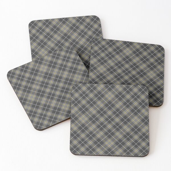 Item preview, Grey & Yellow Cross Tartan Plaid Twill Pattern designed and sold by 89BLACK.