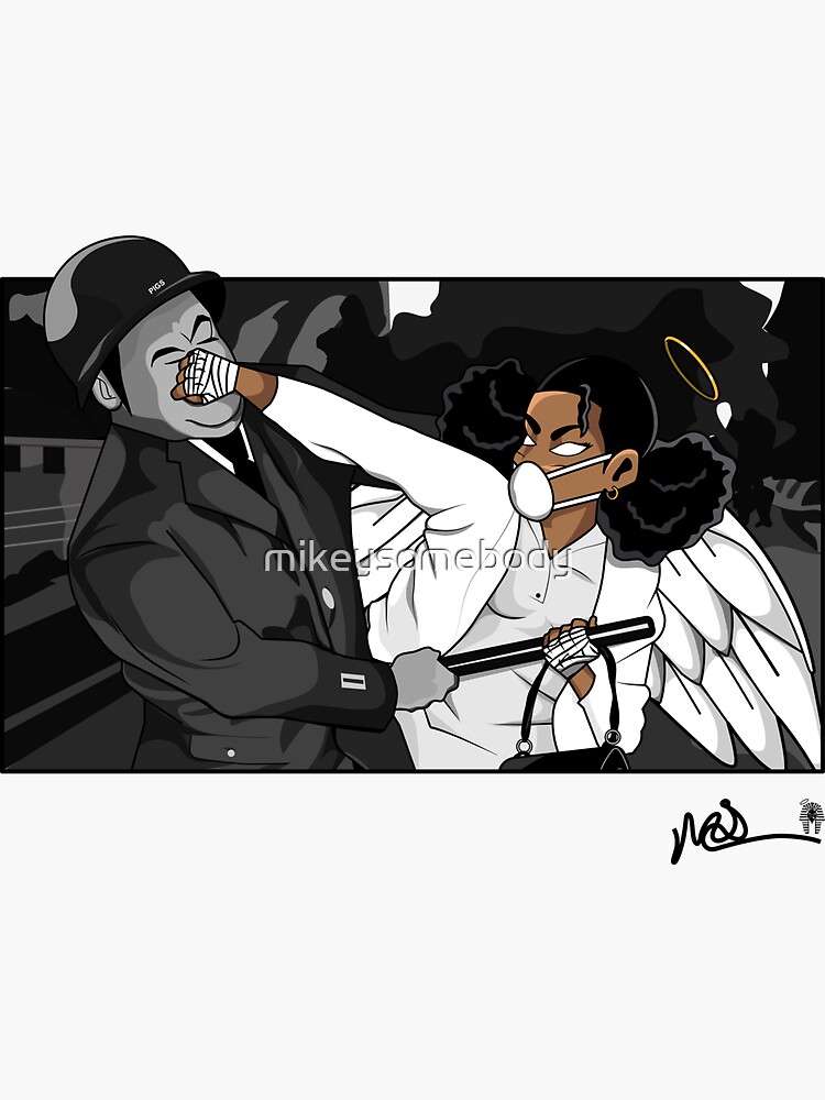 Thumbnail 3 of 3, Sticker, Malaika Cosplay: The Spirit Of Pam Echols designed and sold by mikeysomebody.