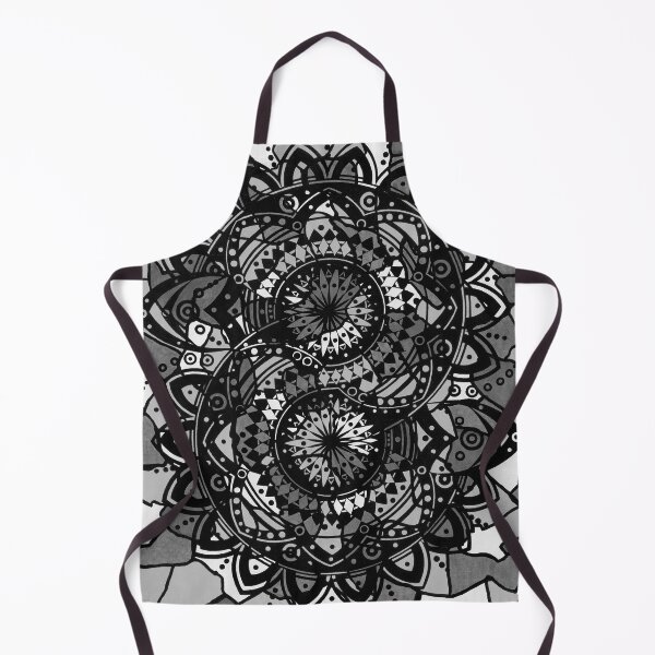 Item preview, Black and White Camouflage Mandala designed and sold by GreenVenus.