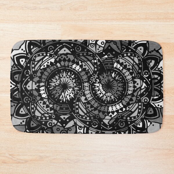 Item preview, Black and White Camouflage Mandala designed and sold by GreenVenus.