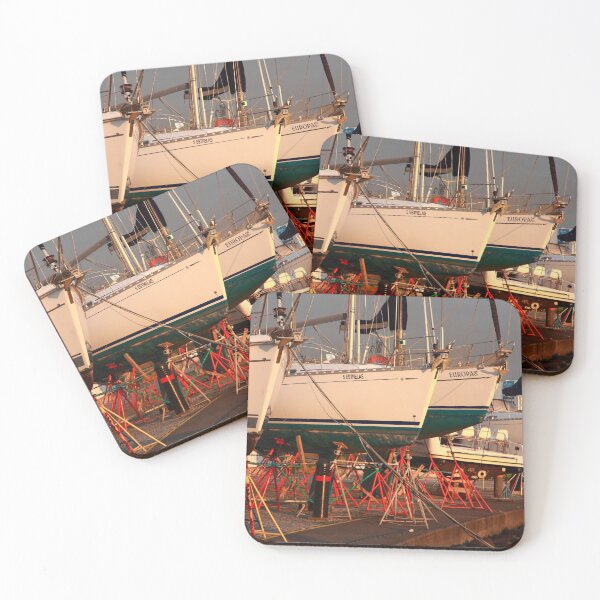 Item preview, Some yachts on drydock designed and sold by Gaspar Avila.