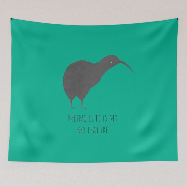 Item preview, Sweet kiwi bird - turquoise designed and sold by KiwiBrush.