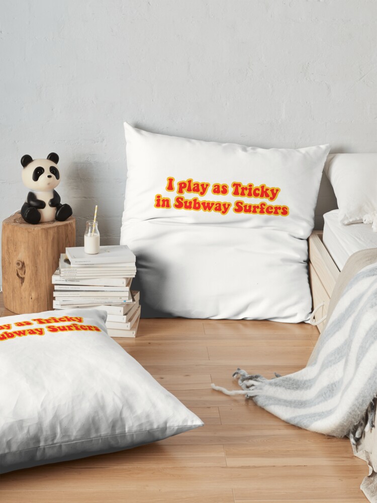 Alternate view of tricky subway surfers Floor Pillow