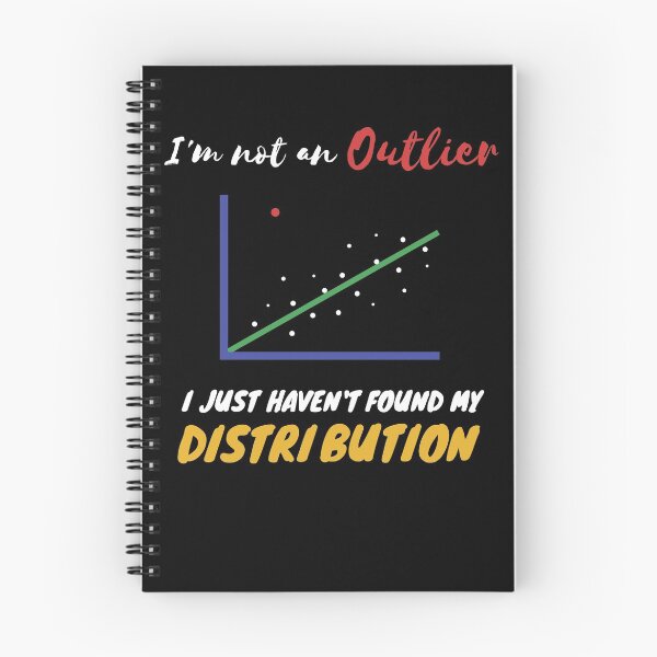 Item preview, Funny Statistics Inside joke about Outliers and Distribution designed and sold by HepiusArt.