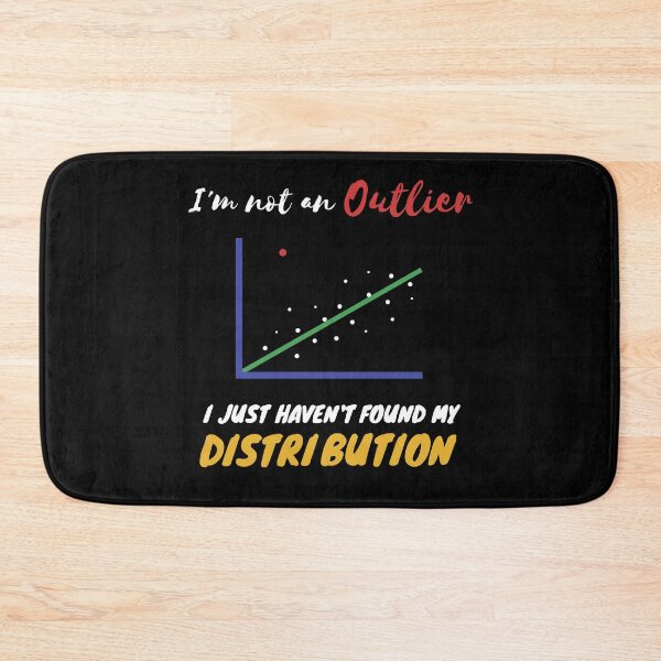 Item preview, Funny Statistics Inside joke about Outliers and Distribution designed and sold by HepiusArt.