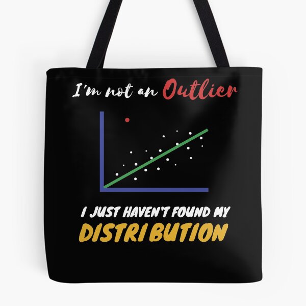 Item preview, Funny Statistics Inside joke about Outliers and Distribution designed and sold by HepiusArt.