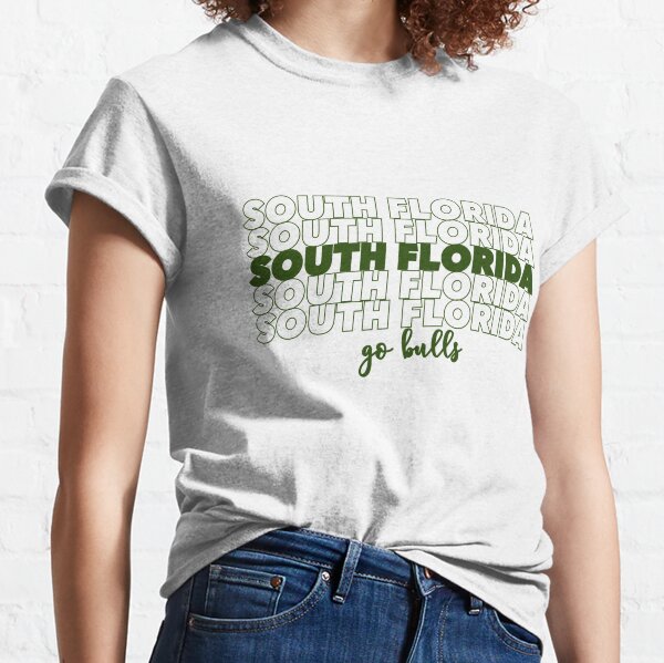 USF Ladies Horns Up Black Sleeveless Crop Top - South Florida Strong
