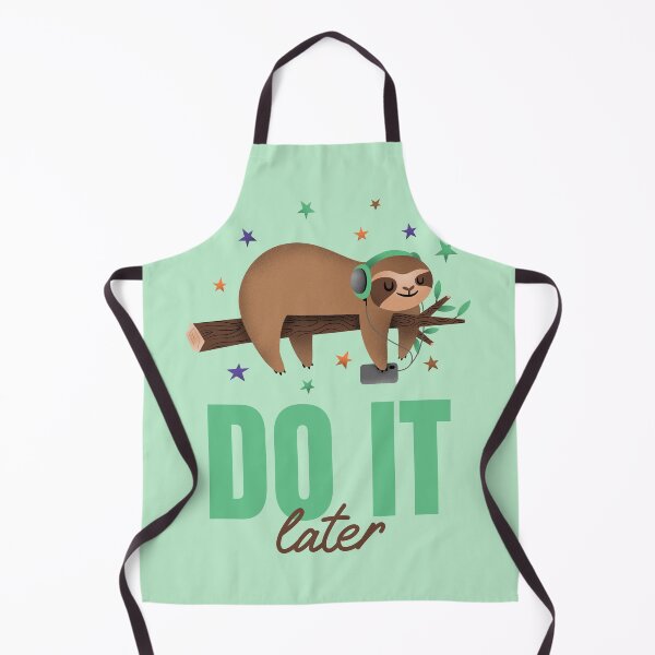 Item preview, Illustrated T-Shirt Design Maker Featuring a Sloth Listening Music  designed and sold by qzpolo.