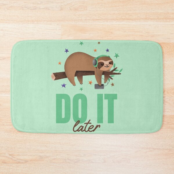 Item preview, Illustrated T-Shirt Design Maker Featuring a Sloth Listening Music  designed and sold by qzpolo.