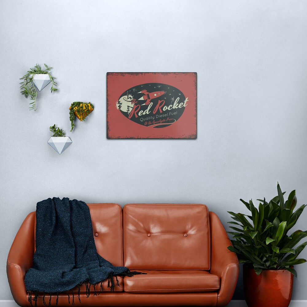 Red Rocket (Distressed) Metal Print