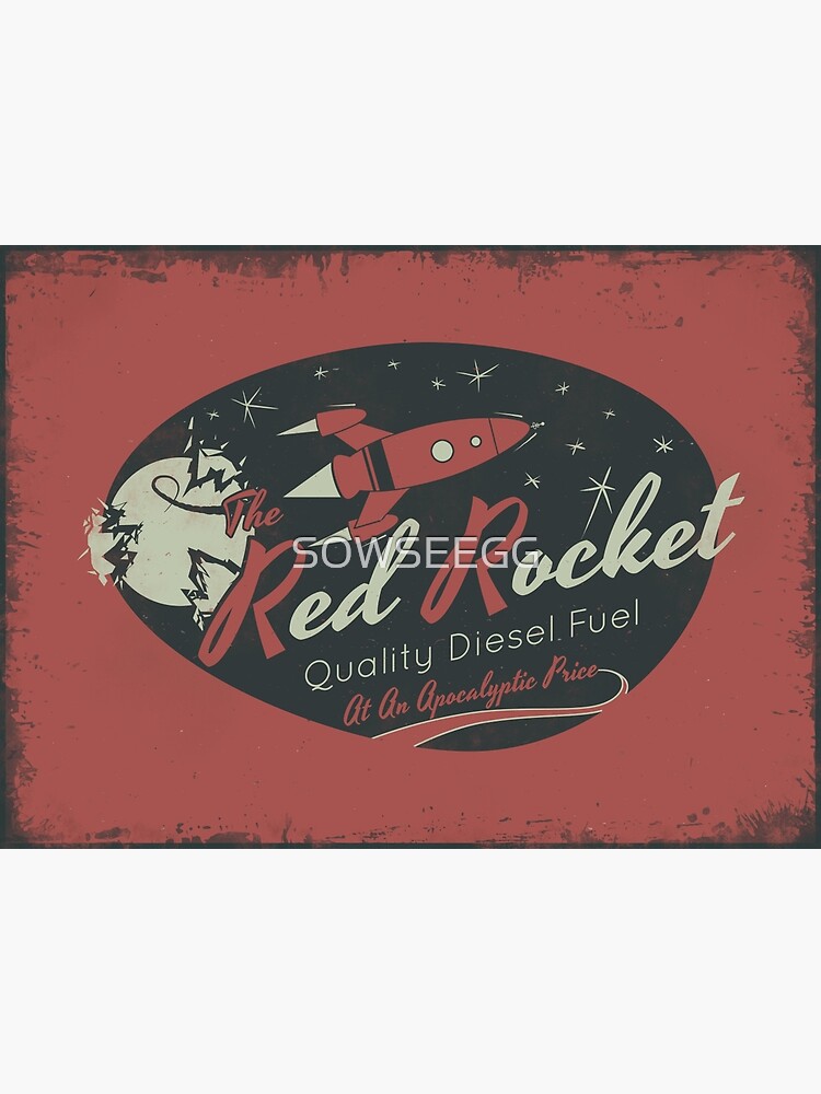 Red Rocket (Distressed) by SOWSEEGG