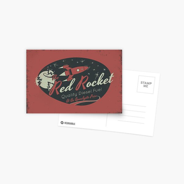Red Rocket (Distressed) Postcard