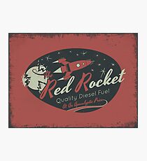 Rote Rakete (Distressed) Fotodruck