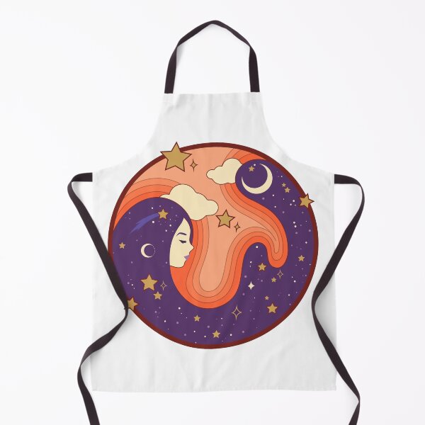 Item preview, Retro Cosmic Dreamer with Stars and Moons - White designed and sold by kbircham.