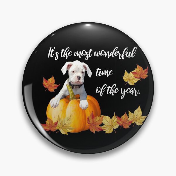 Item preview, Fall Leaves, Halloween White Boxer Puppy designed and sold by 3QuartersToday.