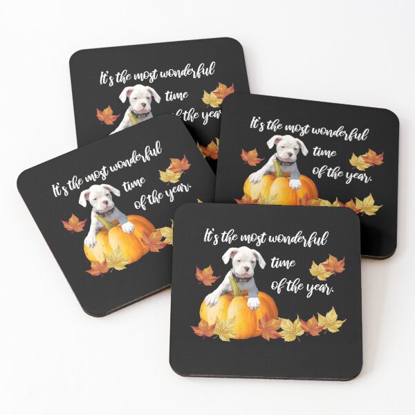 Item preview, Fall Leaves, Halloween White Boxer Puppy designed and sold by 3QuartersToday.