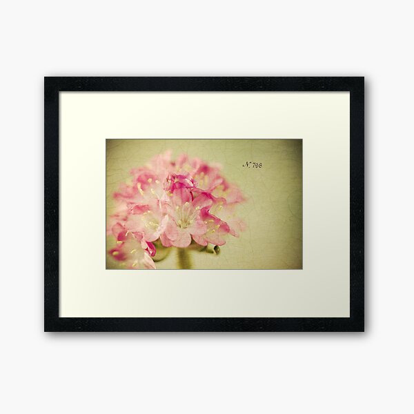 "Textured Flower" Framed Art Print