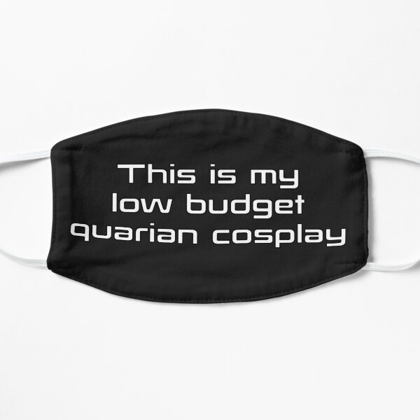 Low budget quarian cosplay Flat Mask